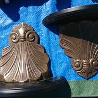 Mensoline in legno e ottone