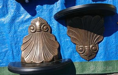 Mensoline in legno e ottone