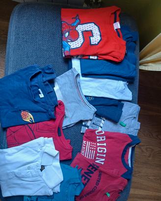 12 magliette manica lunga bambino 