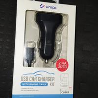 Caricabatterie usb auto nuovo !