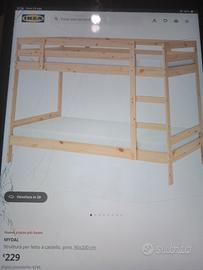 letto a castello , struttura letto ikea 