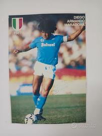 Poster Vintage Diego Armando Maradona Napoli 1987 
