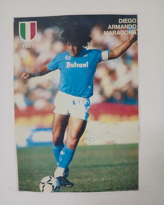 Poster Vintage Diego Armando Maradona Napoli 1987 