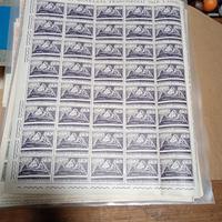 foglio intero di 40 francobolli