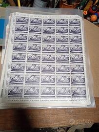 foglio intero di 40 francobolli