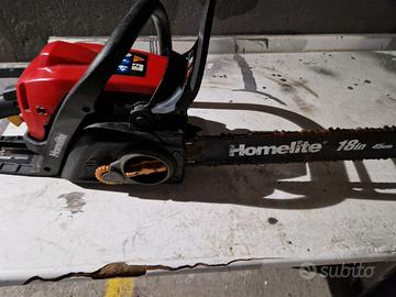 MOTOSEGA DELLA HOMOLITE LAMA 45+SCALA-ALLUM-TRASFO