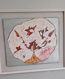 COPPIA OLIO SU TELA MARINETTI- VENEZIA 1970 