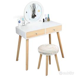 tavolo da trucco, senza sgabello e senza luci