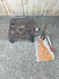 kit Fornellone a gas in ghisa + Tappatrice bottigl