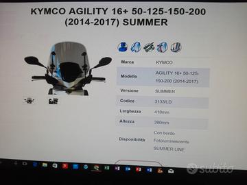 parabrezza Summer fumé Kymco agility 125 