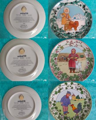 collezione piatti unicef