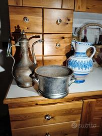 Oggettistica vintage ceramica e rame