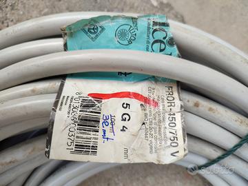 Cavo elettrico 5  g 4mm fror 450/750v