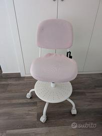 Sedia route ufficio studio Ikea regolabile sfodera