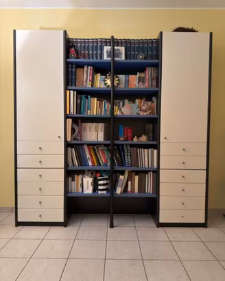 Libreria vintage componibile Zalf parete