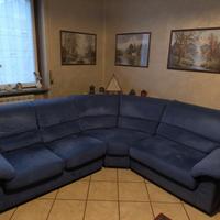 divano in microfibra bluette