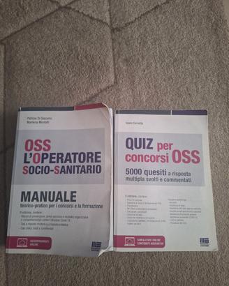 2 libri manuale e quiz oss 