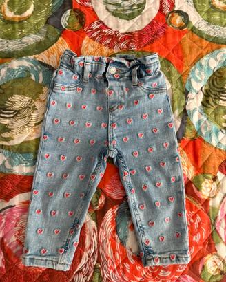 Jeans cuori guess 18 mesi
