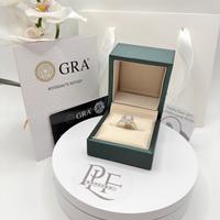 Anello Halo con Dimante Moissanite 2 carati