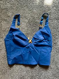 Elisabetta Franchi Bustier Blu TG 40