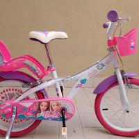 Bicicletta bimba 16" barbie come nuova 