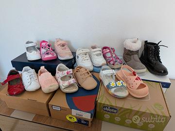 Scarpe Bambina - lotto da 15 paia - tg da 19 a 24