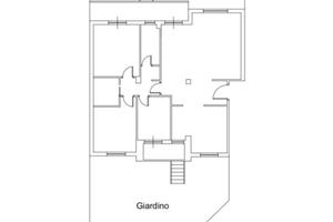 Appartamento con doppio giardino 125 mq