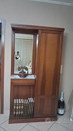 ingresso specchio con attaccapanni 