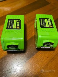 Batterie 2x 40 V 6 Ah Greenworks