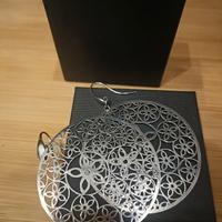 orecchini donna cerchio, in argento