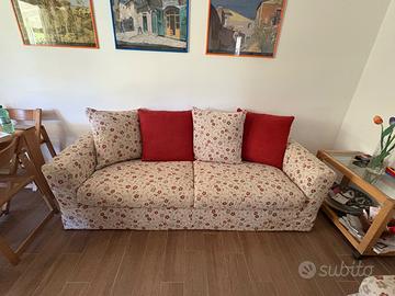 Divano 3 posti sfoderabile e poltrona