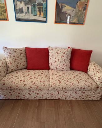Divano 3 posti sfoderabile e poltrona