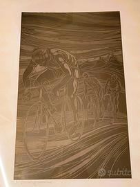 Xilografia di Bartoli e Cornacchia con cornice