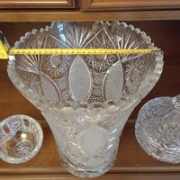 Set di cristalleria vintage inciso