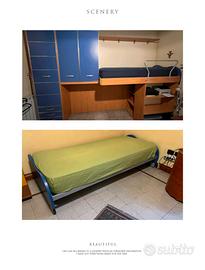 Cameretta a soppalco  con 2   letti singoli