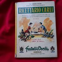 Vecchio ricettario alimentare f.lli carli