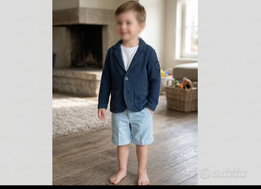 GUCCIkidsTG4AraffinatoCOMPLETOblazer+bermudaNUOVI