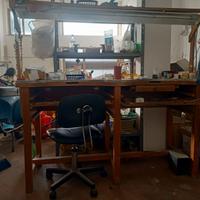 Banco orafo due posti in legno