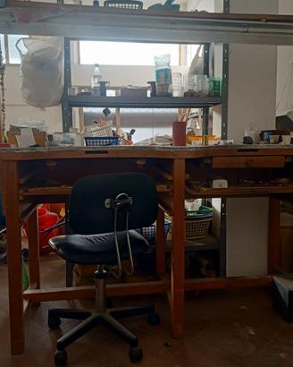 Banco orafo due posti in legno