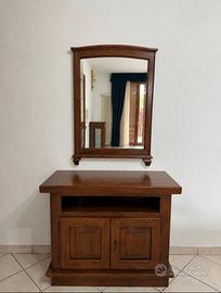Sala in noce nazionale completa