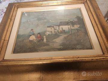 quadro senza cornice 33x27 con cornice. 50x44