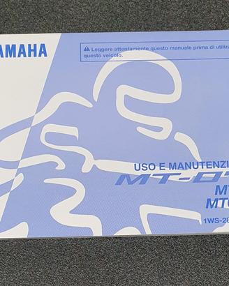 USO E MANUTENZIONE MANUALE YAMAHA PER MT-07 / MT-0