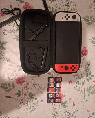 nintendo switch oled con giochi