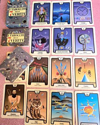 Lotto 5 mazzi  tarot cards vintage