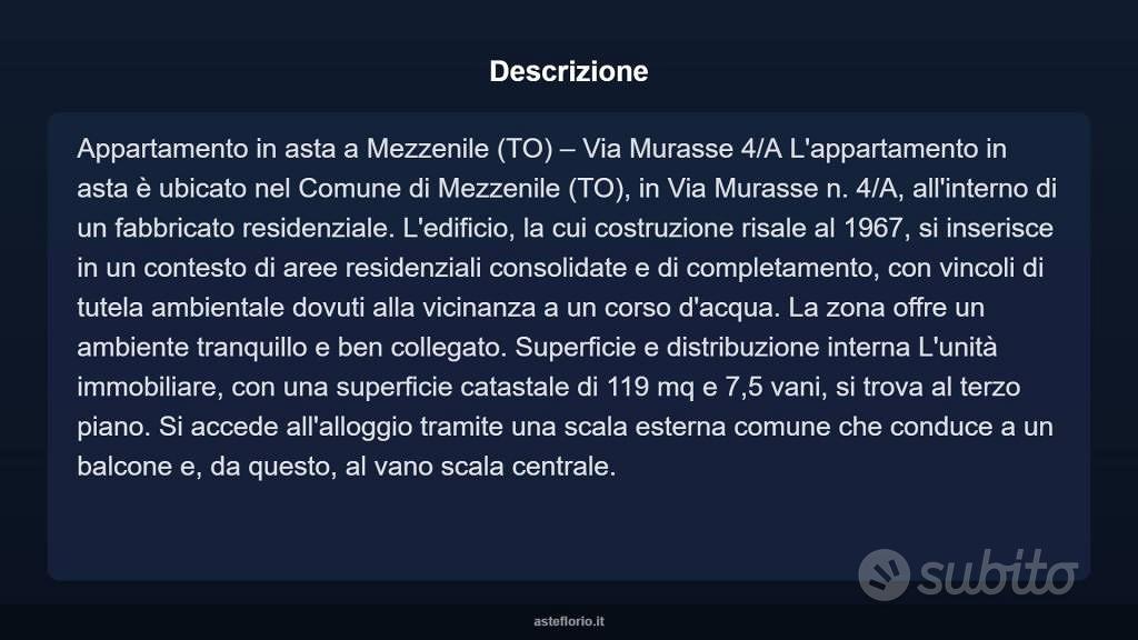 Appartamento – Mezzenile, Murasse - Vista 4