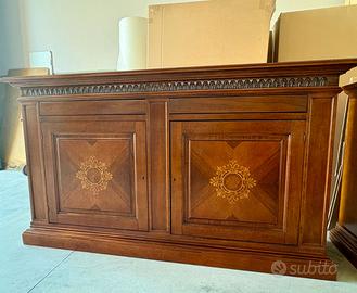 NUOVA CREDENZA DI LEGNO MASSELLO 2 ANTE 2 CASSETTI