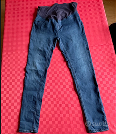 Jeans scuro elastico premaman