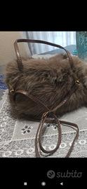 Borsa pelliccia morbidissima in ecopelle