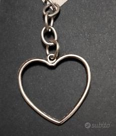 Portachiavi cuore con anello 