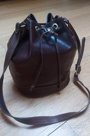 Borsa secchiello in vera pelle